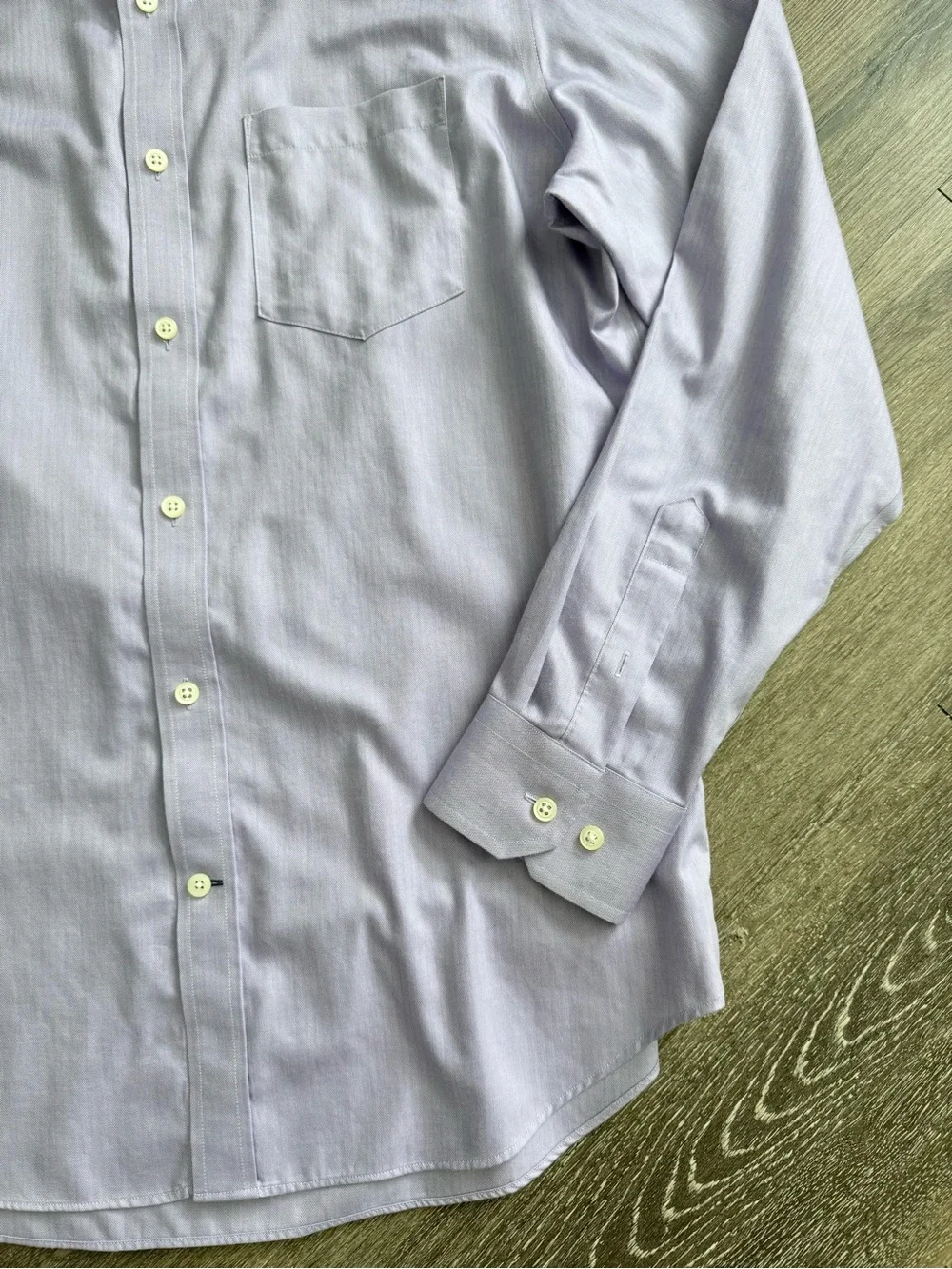 Banana Republic Men’s Dress Shirt M Lavender Non-Iron 100% Cotton Classic Fit NW